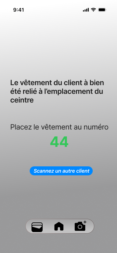 Pick Up – Numéro de cintre